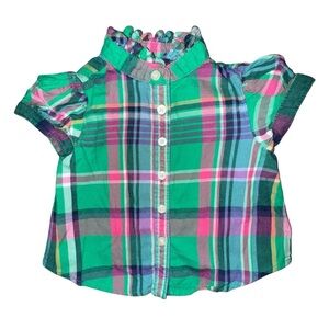 Ralph Lauren Kids Multicolor Plaid Blouse